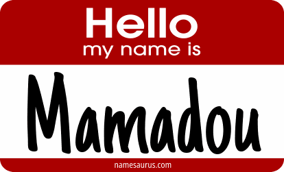 Hello my name is Mamadou png download