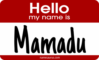 Hello my name is Mamadu png download