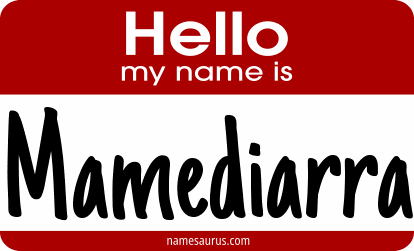 Hello my name is Mamediarra png download