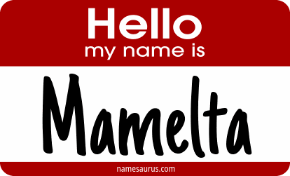 Hello my name is Mamelta png download