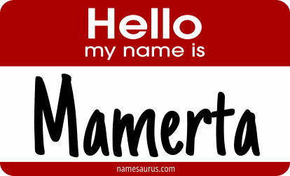 Hello my name is Mamerta png download