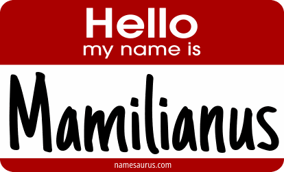 Hello my name is Mamilianus png download