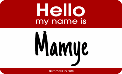 Hello my name is Mamye png download