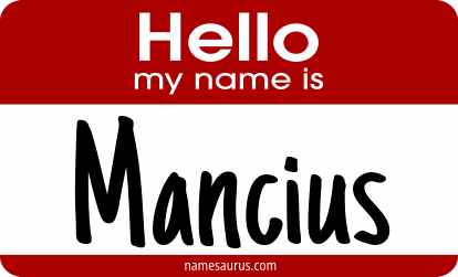 Hello my name is Mancius png download