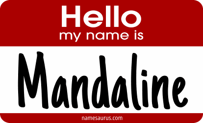 Hello my name is Mandaline png download