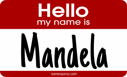 Hello my name is Mandela png download