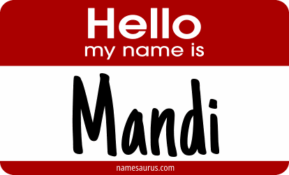 Hello my name is Mandi png download