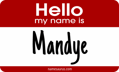 Hello my name is Mandye png download