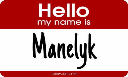 Hello my name is Manelyk png download