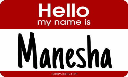 Hello my name is Manesha png download