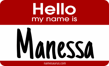 Hello my name is Manessa png download