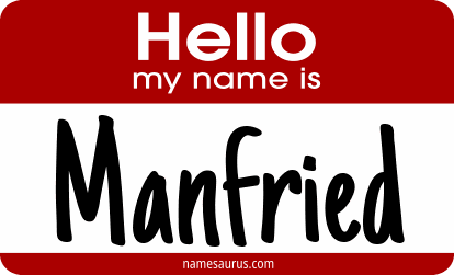 Hello my name is Manfried png download