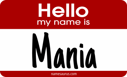 Hello my name is Mania png download