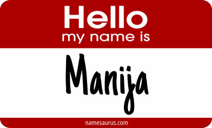 Hello my name is Manija png download