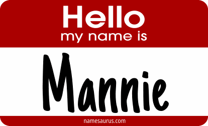 Hello my name is Mannie png download
