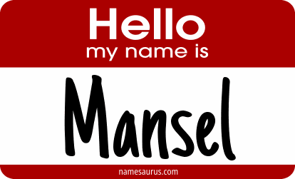 Hello my name is Mansel png download