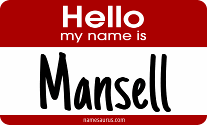 Hello my name is Mansell png download
