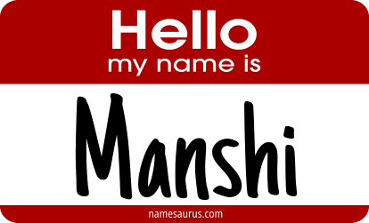 Hello my name is Manshi png download
