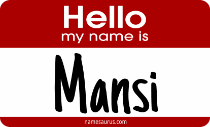 Hello my name is Mansi png download