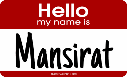 Hello my name is Mansirat png download