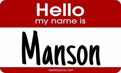 Hello my name is Manson png download