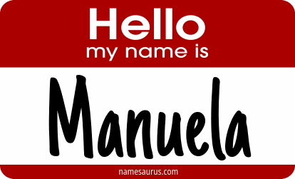 Hello my name is Manuela png download