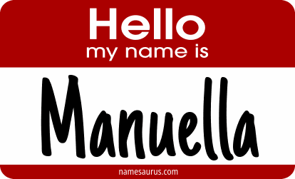 Hello my name is Manuella png download