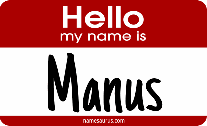Hello my name is Manus png download