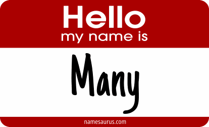Hello my name is Many png download