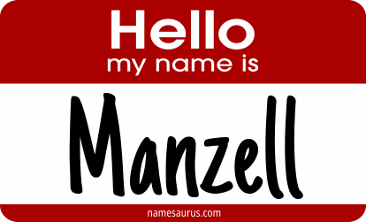 Hello my name is Manzell png download