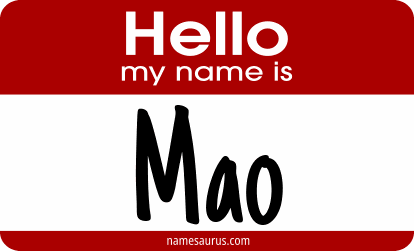 Hello my name is Mao png download