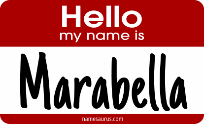 Hello my name is Marabella png download