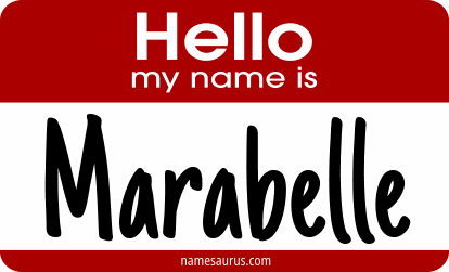 Hello my name is Marabelle png download