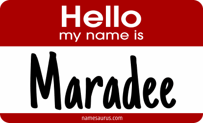 Hello my name is Maradee png download