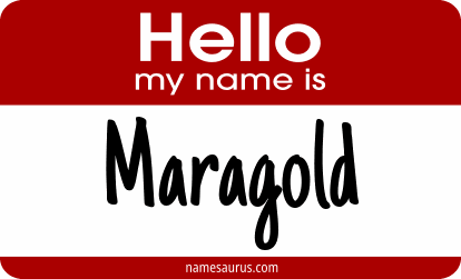 Hello my name is Maragold png download