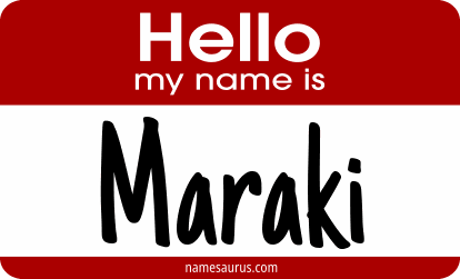 Hello my name is Maraki png download