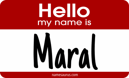 Hello my name is Maral png download