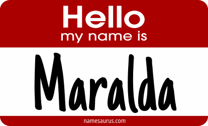 Hello my name is Maralda png download