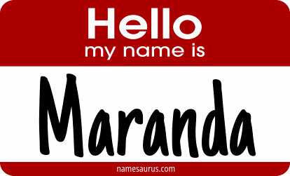 Hello my name is Maranda png download