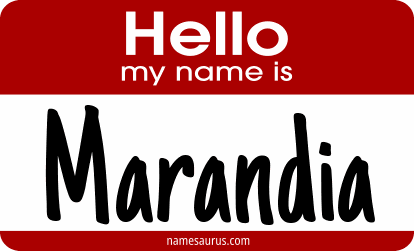Hello my name is Marandia png download
