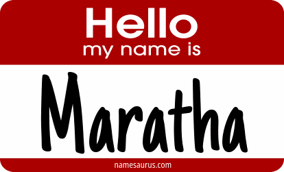 Hello my name is Maratha png download