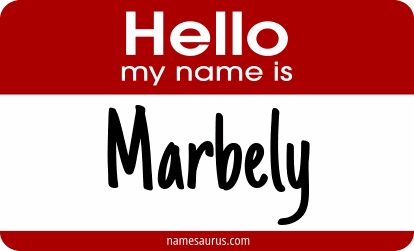 Hello my name is Marbely png download