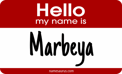 Hello my name is Marbeya png download