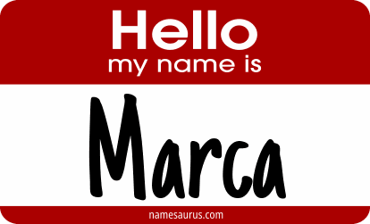 Hello my name is Marca png download