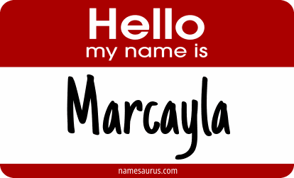 Hello my name is Marcayla png download