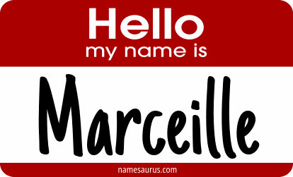 Hello my name is Marceille png download