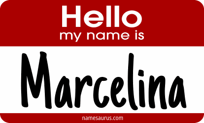 Hello my name is Marcelina png download