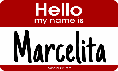Hello my name is Marcelita png download