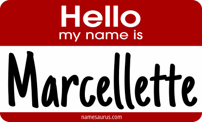 Hello my name is Marcellette png download