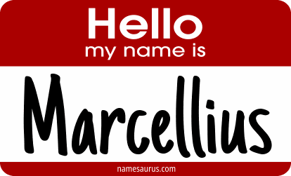 Hello my name is Marcellius png download